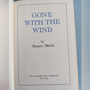 Vintage 1950s "Gone with the Wind" Margaret Mitchell Hardcover Book Home Decor